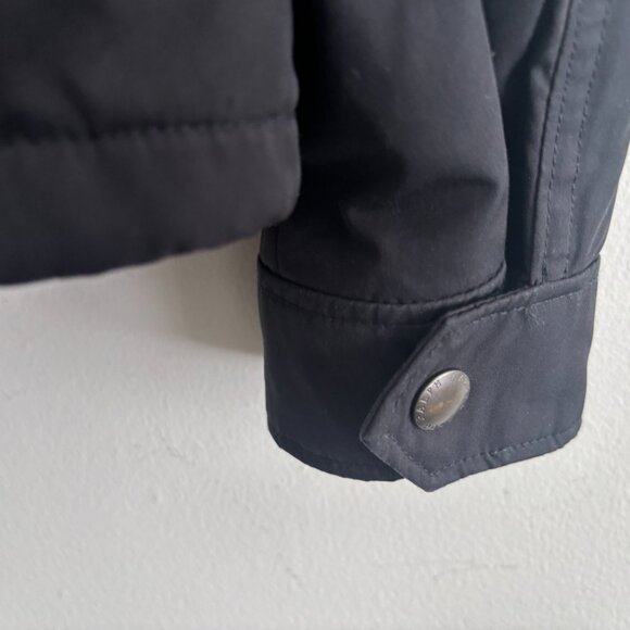 $375 Polo Ralph Lauren Black Insulated Windbreaker Jacket Stowable Hood - Large - Picture 8 of 11